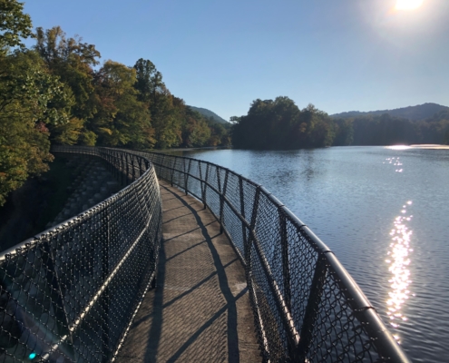 View from Bays Mountain Park dam